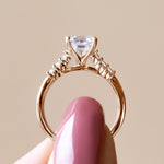 Load image into Gallery viewer, SOMA ASSCHER CUT MOISSANITE ENGAGEMENT RING