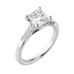 Load image into Gallery viewer, SOMA ASSCHER CUT MOISSANITE ENGAGEMENT RING