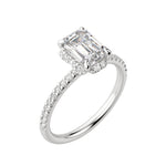 Load image into Gallery viewer, SORA EMERALD CUT MOISSANITE ENGAGEMENT RING