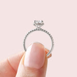 Load image into Gallery viewer, SORA EMERALD CUT MOISSANITE ENGAGEMENT RING