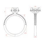 Load image into Gallery viewer, SORA EMERALD CUT MOISSANITE ENGAGEMENT RING