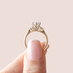 Load image into Gallery viewer, CALM MARQUISE CUT MOISSANITE ENGAGEMENT RING
