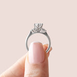 Load image into Gallery viewer, CALM MARQUISE CUT MOISSANITE ENGAGEMENT RING