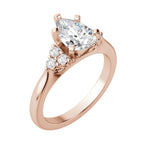 Load image into Gallery viewer, CALM PEAR CUT MOISSANITE ENGAGEMENT RING