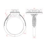 Load image into Gallery viewer, LUSH MARQUISE CUT MOISSANITE ENGAGEMENT RING