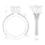 Load image into Gallery viewer, RAIA PEAR CUT MOISSANITE ENGAGEMENT RING