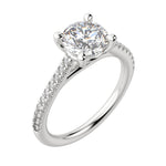 Load image into Gallery viewer, SONE ROUND CUT MOISSANITE ENGAGEMENT RING