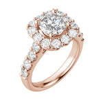 Load image into Gallery viewer, VAIL BOLD ROUND CUT MOISSANITE ENGAGEMENT RING