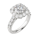Load image into Gallery viewer, VAIL BOLD ROUND CUT MOISSANITE ENGAGEMENT RING