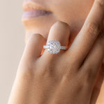 Load image into Gallery viewer, VAIL BOLD ROUND CUT MOISSANITE ENGAGEMENT RING