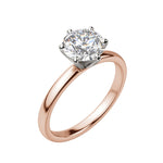 Load image into Gallery viewer, BARE 6-PRONG ROUND CUT MOISSANITE ENGAGEMENT RING