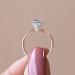 Load image into Gallery viewer, BARE 6-PRONG ROUND CUT MOISSANITE ENGAGEMENT RING