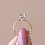 Load image into Gallery viewer, BARE 4-PRONG ROUND CUT MOISSANITE ENGAGEMENT RING