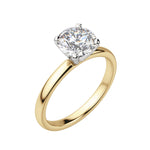 Load image into Gallery viewer, BARE 4-PRONG ROUND CUT MOISSANITE ENGAGEMENT RING