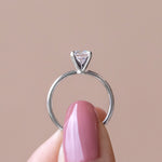Load image into Gallery viewer, BARE 4-PRONG ROUND CUT MOISSANITE ENGAGEMENT RING