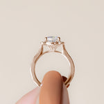 Load image into Gallery viewer, ELMS CUSHION CUT MOISSANITE ENGAGEMENT RING