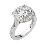 Load image into Gallery viewer, ELMS CUSHION CUT MOISSANITE ENGAGEMENT RING
