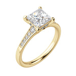 Load image into Gallery viewer, IRIS PRINCESS CUT MOISSANITE ENGAGEMENT RING