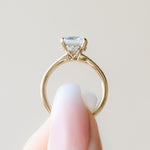 Load image into Gallery viewer, IRIS CUSHION CUT MOISSANITE ENGAGEMENT RING