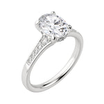 Load image into Gallery viewer, IRIS OVAL CUT MOISSANITE ENGAGEMENT RING