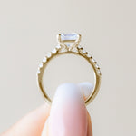 Load image into Gallery viewer, HORA PRINCESS CUT MOISSANITE ENGAGEMENT RING