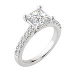 Load image into Gallery viewer, HORA PRINCESS CUT MOISSANITE ENGAGEMENT RING