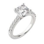 Load image into Gallery viewer, HORA CUSHION CUT MOISSANITE ENGAGEMENT RING
