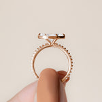 Load image into Gallery viewer, DAHL MARQUISE CUT MOISSANITE ENGAGEMENT RING