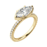 Load image into Gallery viewer, DAHL MARQUISE CUT MOISSANITE ENGAGEMENT RING
