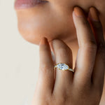 Load image into Gallery viewer, DAHL MARQUISE CUT MOISSANITE ENGAGEMENT RING