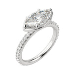 Load image into Gallery viewer, DAHL MARQUISE CUT MOISSANITE ENGAGEMENT RING