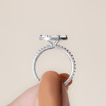 Load image into Gallery viewer, DAHL MARQUISE CUT MOISSANITE ENGAGEMENT RING
