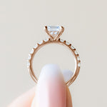 Load image into Gallery viewer, HOLM BOLD CUSHION CUT MOISSANITE ENGAGEMENT RING