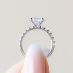 Load image into Gallery viewer, HOLM BOLD CUSHION CUT MOISSANITE ENGAGEMENT RING