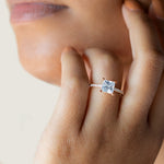 Load image into Gallery viewer, SONE PRINCESS CUT MOISSANITE ENGAGEMENT RING