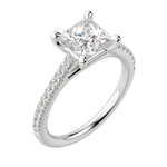 Load image into Gallery viewer, SONE PRINCESS CUT MOISSANITE ENGAGEMENT RING