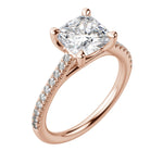 Load image into Gallery viewer, SONE CUSHION CUT MOISSANITE ENGAGEMENT RING