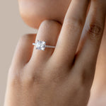 Load image into Gallery viewer, SONE CUSHION CUT MOISSANITE ENGAGEMENT RING