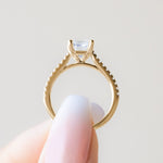Load image into Gallery viewer, SONE ASSCHER CUT MOISSANITE ENGAGEMENT RING
