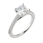 Load image into Gallery viewer, SONE ASSCHER CUT MOISSANITE ENGAGEMENT RING