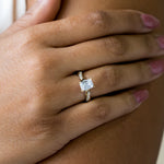 Load image into Gallery viewer, LILT RADIANT CUT MOISSANITE ENGAGEMENT RING