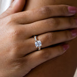 Load image into Gallery viewer, LILT CUSHION CUT MOISSANITE ENGAGEMENT RING