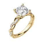 Load image into Gallery viewer, LILT CUSHION CUT MOISSANITE ENGAGEMENT RING