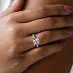 Load image into Gallery viewer, LILT CUSHION CUT MOISSANITE ENGAGEMENT RING