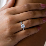 Load image into Gallery viewer, LILT CUSHION CUT MOISSANITE ENGAGEMENT RING