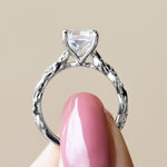 Load image into Gallery viewer, LILT CUSHION CUT MOISSANITE ENGAGEMENT RING