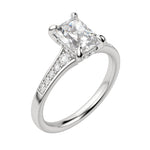 Load image into Gallery viewer, IRIS RADIANT CUT MOISSANITE ENGAGEMENT RING