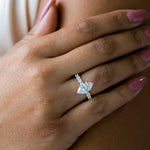 Load image into Gallery viewer, HOLM BOLD MARQUISE CUT MOISSANITE ENGAGEMENT RING