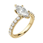 Load image into Gallery viewer, HOLM BOLD MARQUISE CUT MOISSANITE ENGAGEMENT RING