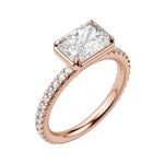 Load image into Gallery viewer, DAHL RADIANT CUT MOISSANITE ENGAGEMENT RING
